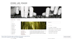 Desktop Screenshot of ecrirelirepenser.com